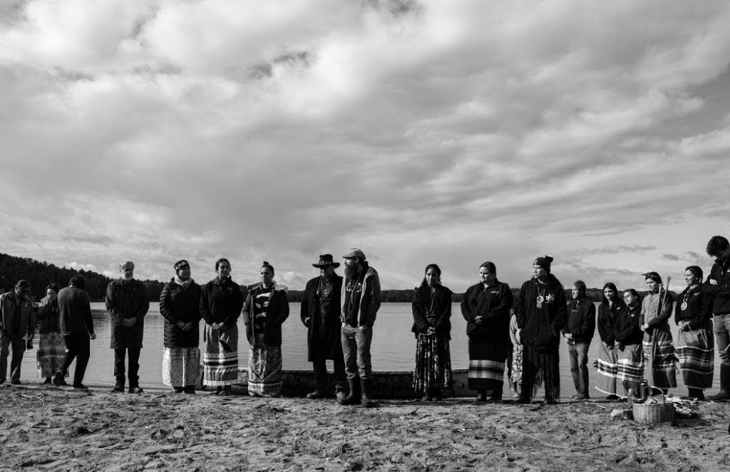 Our community leaders: including youth, the building team and leaders from surrounding First Nations. Photo Credits: Delaina Rice.